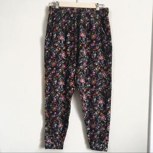 Floral joggers